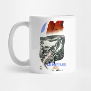 Vintage Travel Poster The Grampians Victoria Australia Mug